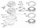Flywheels Blower Housing Flywheel Diagram and Parts List for  Briggs and Stratton Engine
